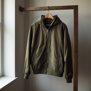 Chaqueta con Capucha y Cremallera, Corte Regular, Ropa Exterior Informal, Ligera y Cómoda, Unisex, Suministro al por Mayor OEM - Product Image 2