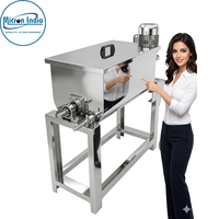 Mélangeur à ruban horizontal industriel en acier inoxydable 100L pour poudres et granulés |   Moteur à induction robuste à revêtement sec