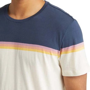 T-shirt de sport personnalisé à col rond avec logo frontal, 100 % coton, manches courtes, coupe ajustée, séchage rapide, pour homme - Product Image 4