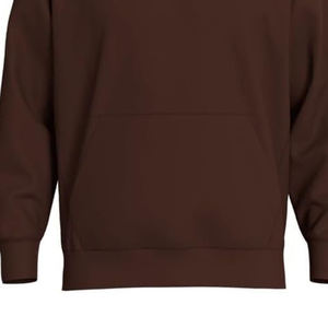 Sweat-shirt à capuche pour homme, couleur unie, en polaire, décontracté, pour l'automne, coupe classique, tricoté, manches longues - Product Image 2