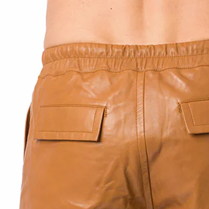 Shorts Bermuda en Cuir pour Hommes, Vente en Gros ODM, Tailles Personnalisées, Double Couture, Idéal pour Fêtes et Vacances - Product Image 5