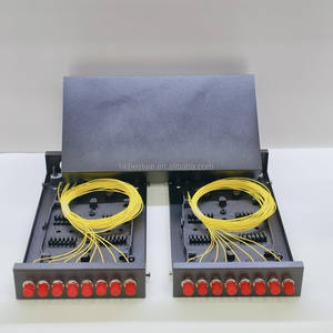 Boîtier de terminaison FTTH ODF 8 ports 8 fibres monomode FC/UPC duplex avec pigtail et montage mural mini - Product Image 2