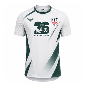 เสื้อฟุตบอลแฟนคลับระบายอากาศได้ดี ปี 2026 แบบซับลิเมชั่น เสื้อเชียร์ทีมฟุตบอล เสื้อยืดฝึกซ้อมทีมแบบสั่งทำ - Product Image 3