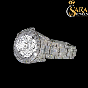 Best Quality Luxury Gold Iced Out Moissanite Diamond <b>Watch</b> Full Bling Stainless Steel Timepiece for Men Available at Best Price - Product Image 3
