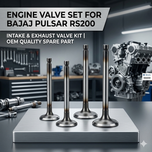 Juego de Válvulas de Motor para Motocicleta Bajaj Pulsar RS200 |   Kit de Válvulas de Admisión y Escape |   Repuesto de Calidad OEM - Product Image 2