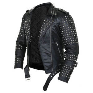 Men's <b>Brown</b> Fashion <b>Leather</b> <b>Jacket</b> Motorcycle Racing Original Sheep <b>Leather</b> <b>Jacket</b> for Motorbike Boys Fashion Riding - Product Image 5