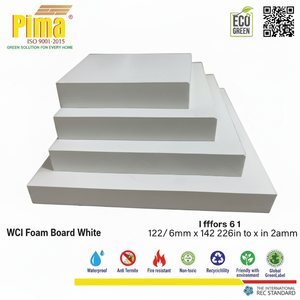 แผ่นโฟม PVC-WPC สำหรับทำตู้แบบกำหนดเอง บัวเชิงผนัง ฉากหลังโฆษณา ความหนา 25 มม. ความหนาแน่น 0.6 กรัม/ซม.³ วัสดุกันน้ำ - Product Image 1