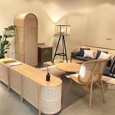 หวายสานสีเหลืองขัดเงาคุณภาพสูง - ตาข่ายหวายธรรมชาติสไตล์วินเทจสำหรับงานตกแต่งภายในแบบอินโดจีน - Product Image 2