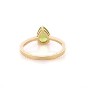 14K Solid Gold Statement <b>Ring</b> with Cushion Cut <b>Citrine</b>-Hip Hop Style Wedding <b>Ring</b> Set - Product Image 4