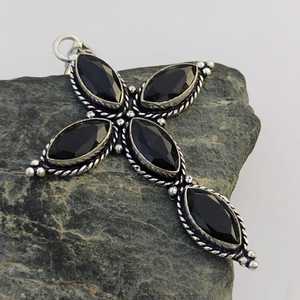 Hermoso colgante de ónix negro, plata de ley 925, joyería hecha a mano, regalo elegante para mujer, cumpleaños - Product Image 1