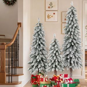 Set di 3 Alberi di Natale Artificiali con Punte delle Rami Innevate - Product Image 6