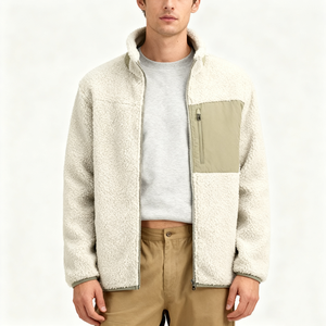 Veste polaire d'hiver pour homme, fermeture éclair intégrale, chaude, coupe-vent, légère, décontractée, pour la randonnée, le camping, le travail - Product Image 2