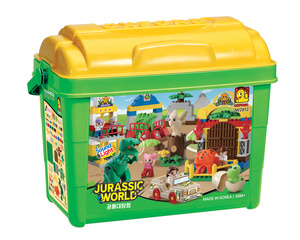 Juego de Construcción de Dinosaurios de Plástico OXFORD para Niños Pequeños, Figuras de Tiranosaurios, Juego de Bloques de Juego con Caja de Almacenamiento, 5-7 Años - Product Image 1