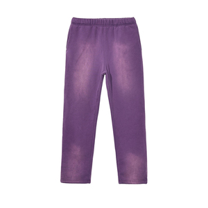 Pantalon unisexe délavé à l'acide, taille haute, coupe ample, style vintage streetwear - Product Image 4