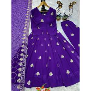 Vestido Anarkali con Dupatta y Pantalón para Fiestas, Ropa India y Pakistaní - Product Image 1