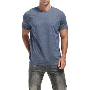 T-shirt en coton uni de haute qualité pour hommes - Product Image 2
