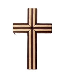 Croix en bois élégante pour décoration murale religieuse Croix en bois artisanale avec décoration murale en bois de mangue unique - Product Image 1