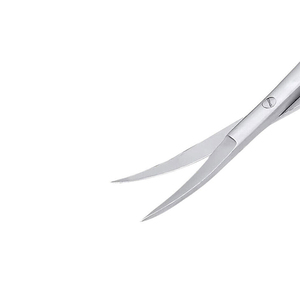 Ciseaux à ressort professionnels de qualité supérieure pour la coiffure, pour droitiers, pour la coupe des cuticules, en acier inoxydable tranchant et incurvé - Product Image 2