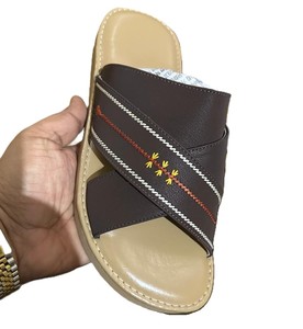 Premium Arabic Slippers Quality <b>Synthetic</b> <b>Leather</b> and Durable Non-Slip PU Soft Sole Lightweight Comfortable Everyday Footwear - Product Image 3