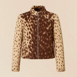 Women's Top Trending Custom Leather <b>Jackets</b> for Autumn Winter Solid Pattern Turn Down Collar Design with <b>Fur</b> Lining Full Sleeve - Product Image 3