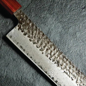 Couteau de chef personnalisé artisanal en acier au carbone Burraq Ecommerce, lame de 8 pouces, épaisseur de 3,0 mm, manche en bois - Product Image 6