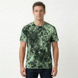 เสื้อยืดคอตตอนเนื้อหนักแบบซโนว์วอชสุดหรูสำหรับแบรนด์ฮิปฮอปแนวอูร์เบน - Product Image 1