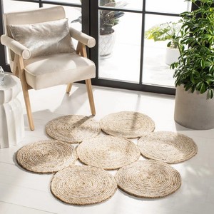 Alfombras de Yute y Algodón Tejidas a Mano, Antideslizantes, Personalizadas, Gruesas, para Sala de Estar, Ejercicio, Camping, Oración, Lavables a Máquina - Product Image 2