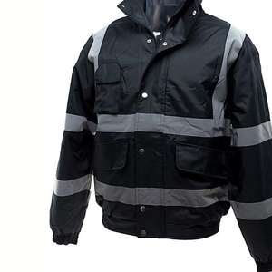 High Visibility Breathable Wholesale Safety Jacket Customizable Construction <b>Work</b> Jacket <b>Stand</b> Reflective Clothing Workwear - Product Image 4