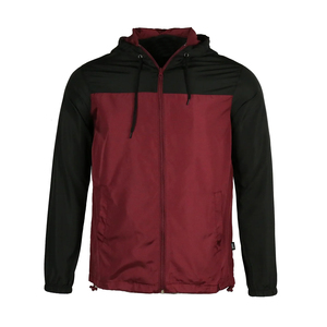 Veste coupe-vent pour homme grande taille de qualité supérieure avec fermeture éclair, logo personnalisé, respirante et imperméable pour l'été - Product Image 1