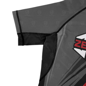 เสื้อแรชการ์ดพิมพ์ลายแบบซับลิเมชั่นรุ่นใหม่สำหรับผู้หญิง ขายส่งคุณภาพพรีเมียม เสื้อแรชการ์ดแขนสั้นสำหรับผู้ชาย - Product Image 5