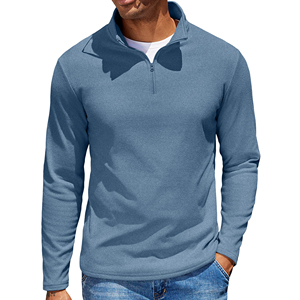 Sweat-shirt décontracté pour homme à col zippé, en mélange de coton doux, pull demi-zippé, confortable pour tous les jours, design moderne et élégant - Product Image 6