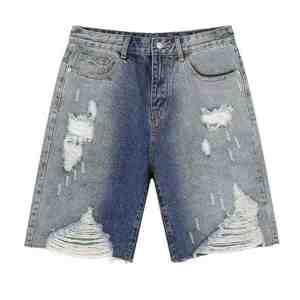 Shorts de Mezclilla para Mujer, Cintura Alta, Casuales, para Uso Diario, Cómodos, Ligeros, Suaves, Estilo Urbano, a la Moda - Product Image 2