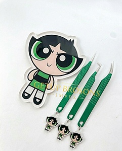 แหนบต่อขนตาแบบมืออาชีพ ปลายเรียบ 10 มม. ปลายสีเงิน พร้อมพวงกุญแจโลโก้สั่งทำ อุปกรณ์เสริมความงาม - Product Image 4