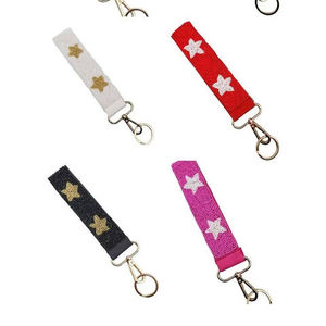 Colorful Bead Embroidery <b>Keychain</b> Multi-Style <b>Leather</b> <b>Keychain</b> Handmade Traditional Indian Skilled Craft - Product Image 4