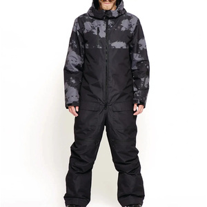 High Quality men Luxury Elasticity Slim Fit One-piece Ski Snow Wear Suit <b>Down</b> <b>Feather</b> Warm Jumpsuit Outdoor Waterproof Sets - Product Image 1