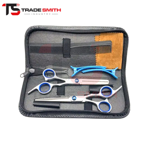 Ensemble de ciseaux de coiffure professionnels de 6 pouces pour la coupe et l'éclaircissement des cheveux, personnalisables - Product Image 4