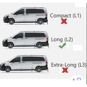 Barres de toit en alliage d'aluminium robustes et durables LXRV, <span class=keywords><strong>porte</strong></span>-bagages, barres latérales pour <span class=keywords><strong>Mercedes</strong></span> Benz <span class=keywords><strong>Vito</strong></span> Viano Long L3 - Product Image 2