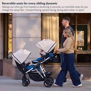 Poussette 2 en 1 pour bébé, poussette convertible en berceau pour nourrissons et nouveau-nés de 0 à 36 mois - Product Image 2