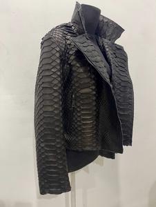 Veste pour homme en cuir véritable de qualité supérieure, idéale pour les occasions décontractées en plein air, col rabattable, épaisseur standard, automne-hiver, imperméable - Product Image 2