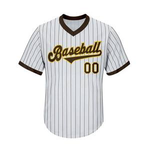 Camiseta/Jersey de Béisbol para Hombre con Diseño Retro en Forma de V, Sublimación Premium con Diseño Completo y Logotipo Personalizado - Product Image 2