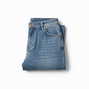 Jeans de Mezclilla Estilo Americano Vintage para Hombre y Mujer, Cintura Media, Corte Recto Holgado, Lavado Medio, Estilo Casual Otoñal, Streetwear Captens - Product Image 3