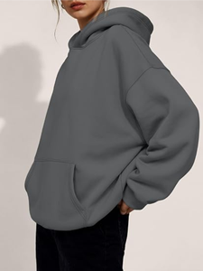 Custom Logo 370gsm <b>Thick</b> <b>Fleece</b> Heavy Weight Regular Fit Men's Hoodies Sweatshirts OEM Service Eco-Friendly Quick Dry Breathable - Product Image 2