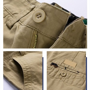 Short cargo personnalisable pour homme – Short de sport décontracté, coupe mi-longue, séchage rapide, respirant, matière douce, fermeture éclair - Product Image 4
