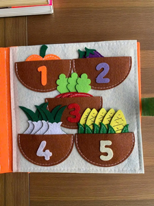 Libro Sensorial de Fieltro Hecho a Mano, Personalizado para Bebés, Libro de Actividades Sensoriales, Juguete Suave Inspirado en Montessori para Viajes y Juego - Product Image 3