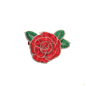 High Quality Embroidery 3D Custom Fabric Safety Pin Brooch with Solid Color and Classical Style for Party Decorations - Product Image 6