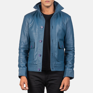 Blouson en cuir slim fit pour moto, hiver, homme et femme, fermeture éclair, grande taille, tendance - Product Image 6