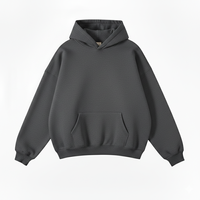 Vente en gros : Nouveau sweat à capuche oversize élégant et tendance pour homme, vierge, personnalisable avec logo, en polyester et coton