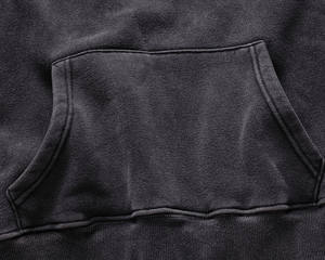 Sweat à capuche personnalisé vintage épais surdimensionné délavé à l'acide 380 g/m² sans cordon coupe-vent durable en coton à manches longues 2026 - Product Image 3