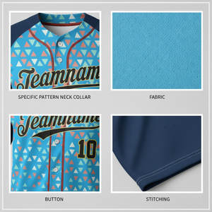 Maillots de baseball respirants personnalisés par sublimation OEM, uniformes d'équipe, maillots de softball, tenues de club en gros, hauts en twill pour équipes - Product Image 5