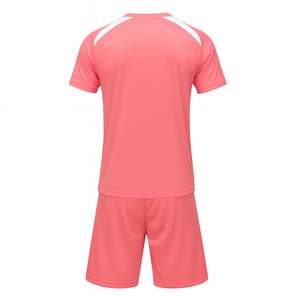 Ensemble de maillot de football pour hommes, col rond, manches courtes, en polyester respirant, vêtements de sport pour toutes les saisons, coupe classique - Product Image 6
